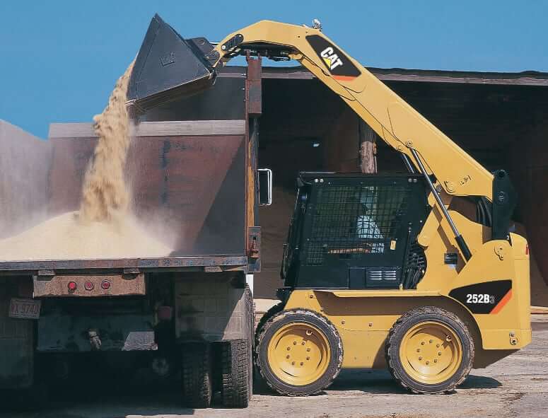 Вес, размеры и ТТХ мини-погрузчика Caterpillar 252B Series 3