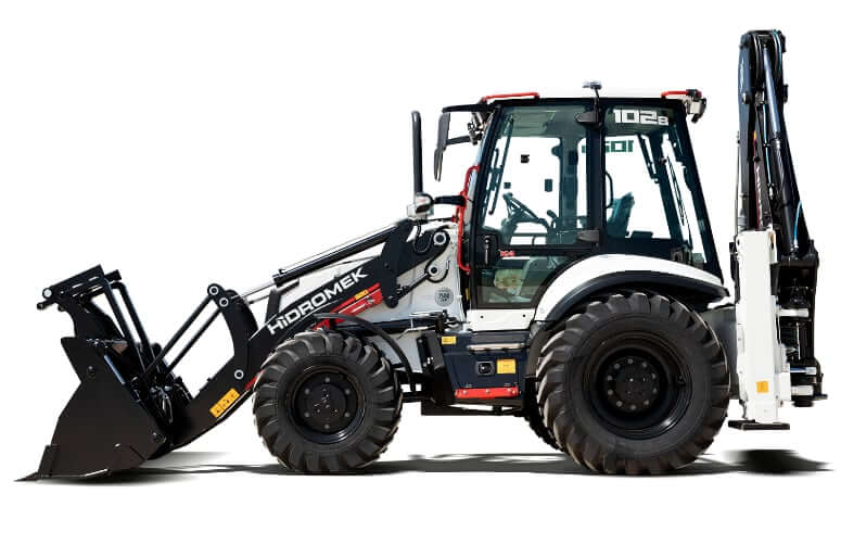Вес и размеры экскаватора-погрузчика Hidromek 102B Supra K4 