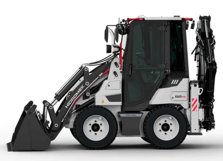 Размеры и вес мини экскаватора-погрузчика Hidromek 62SS