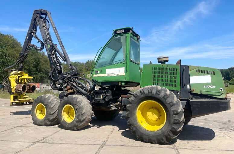 Размеры и вес харвестера John Deere 1470D