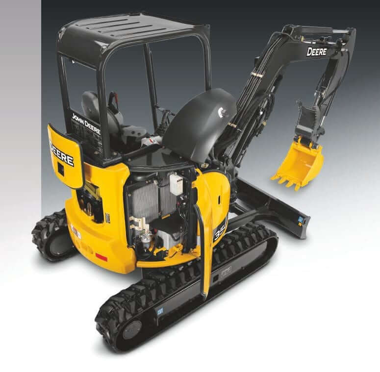 Размеры и технические характеристики мини-экскаватора John Deere 35G