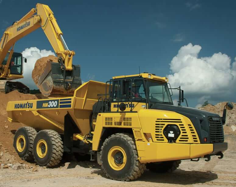 Грузоподъемность Komatsu HM300-5
