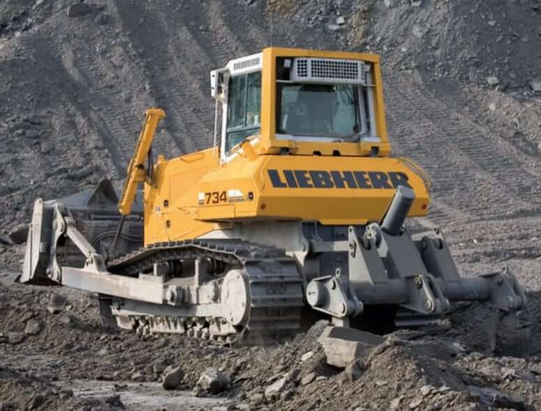 Вес, размеры и ТТХ бульдозера Liebherr PR 734 LGP
