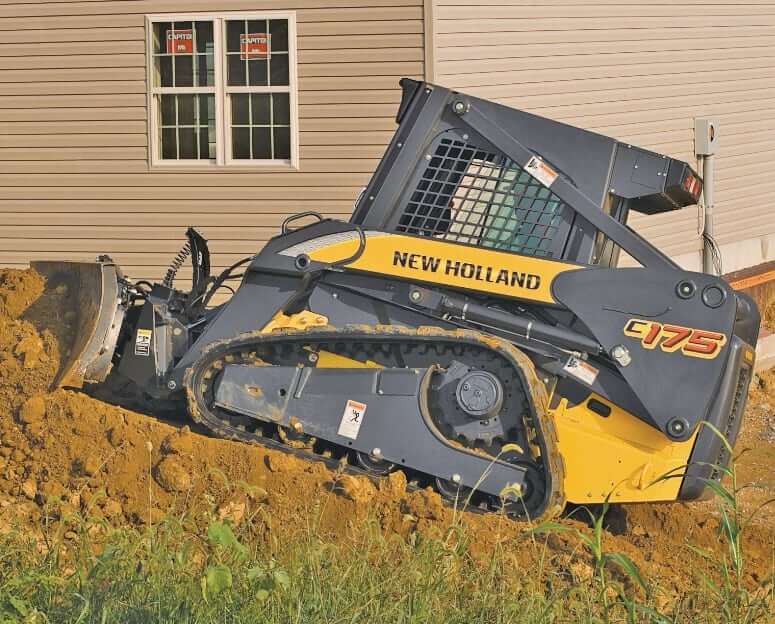 Габариты и вес гусеничного мини-погрузчика New Holland C175