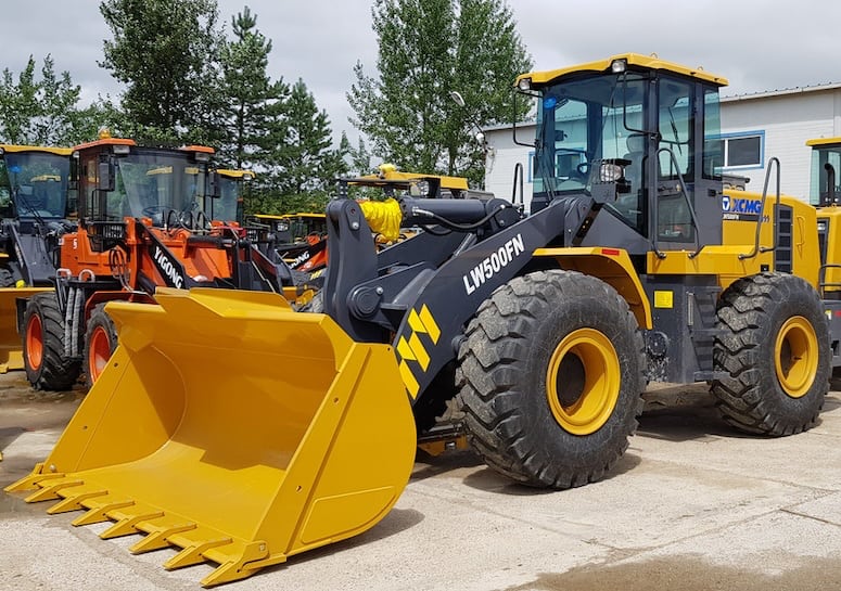 Размеры фронтального погрузчика XCMG LW500FN